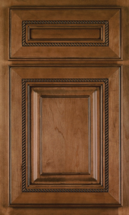 Finish: Spice with Black Glaze on Maple <br>
Door Style: Manchester Door<br>
Drawer Front: Matching Five Piece Manchester