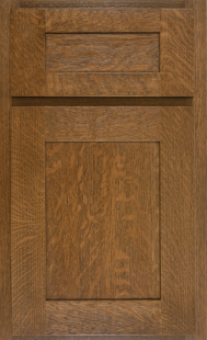 Finish: Braun on Quarter Sawn White Oak <br>
Door Style: New Haven Door <br>
Drawer Front: Matching Five Piece New Haven
