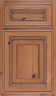 Finish: Natural with Mocha Glaze on Rustic Alder <br>
Door Style: Portland Door <br>
Drawer Front: Matching Five Piece Portland