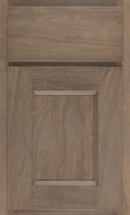 Finish: River Rock on Select Poplar <br>
Door Style: Statesville Door <br>
Drawer Front: Slab Statesville - River Rock