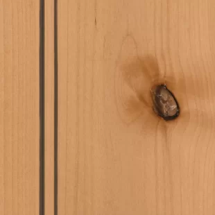 Finish: Natural stain on Rustic Alder with Graphite Highlight Natural- Rustic Alder w/Graphite Highlight